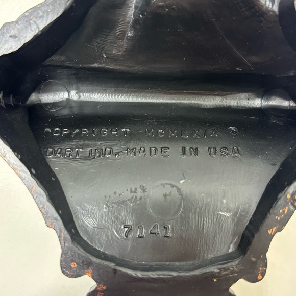 Set of 2 vintage Coppercraft Guild Syroco Cherub wall sconces - Picture 8 of 11